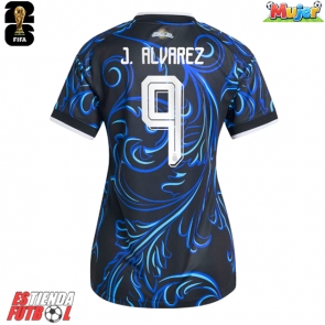 Argentina Julian Alvarez #9 Segunda Equipación Mujer Mundial 2026 Manga Corta